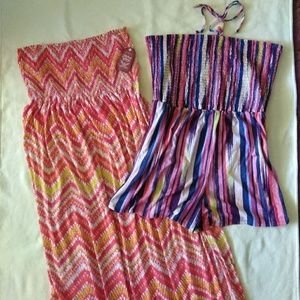 Romper & Maxi Dress Bundle Tie Dye Tribal Print